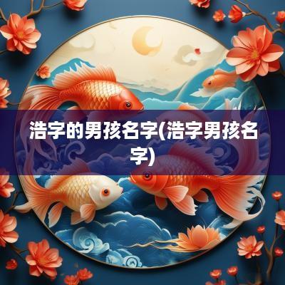 浩字的男孩名字(浩字男孩名字)