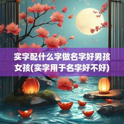 实字配什么字做名字好男孩女孩(实字用于名字好不好)