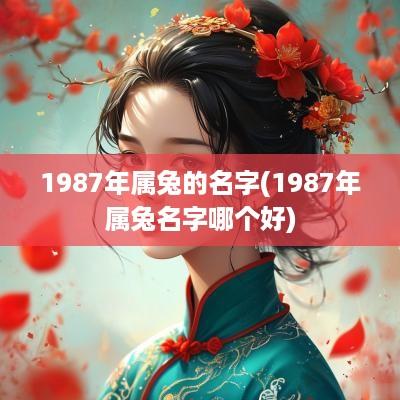 1987年属兔的名字(1987年属兔名字哪个好)