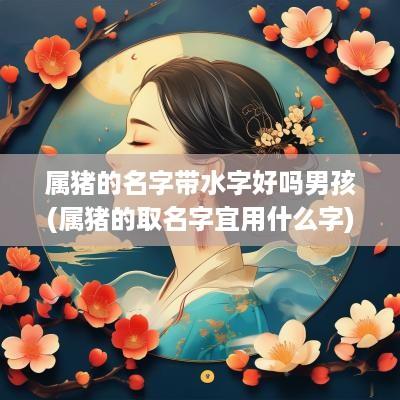属猪的名字带水字好吗男孩(属猪的取名字宜用什么字)