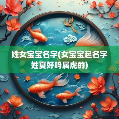 姓女宝宝名字(女宝宝起名字姓夏好吗属虎的)
