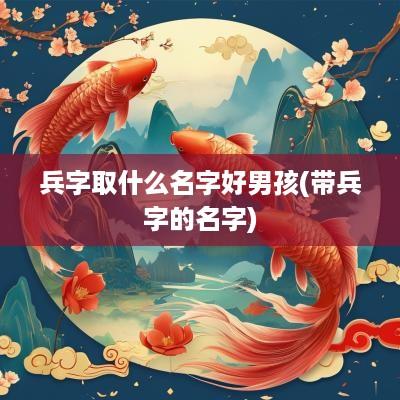 兵字取什么名字好男孩(带兵字的名字)