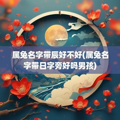 属兔名字带辰好不好(属兔名字带日字旁好吗男孩)
