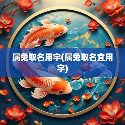 属兔取名用字(属兔取名宜用字)