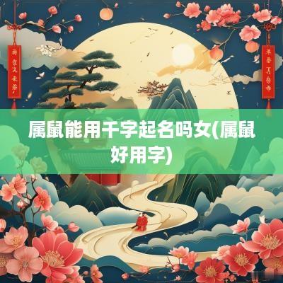属鼠能用千字起名吗女(属鼠好用字)