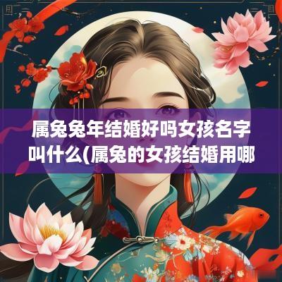 属兔蛇年结婚好吗女孩名字叫什么(属兔的女孩结婚用哪个月份好)