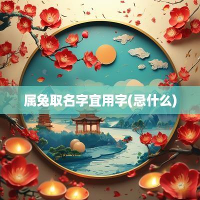 属兔取名字宜用字(忌什么)