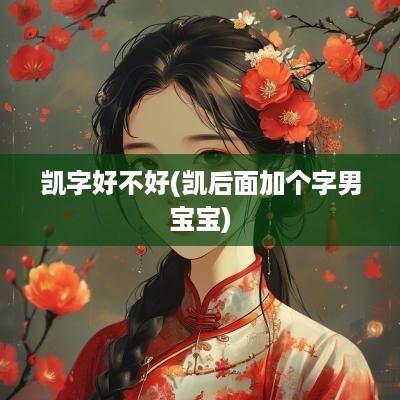凯字好不好(凯后面加个字男宝宝)