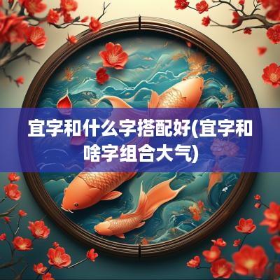 宜字和什么字搭配好(宜字和啥字组合大气)