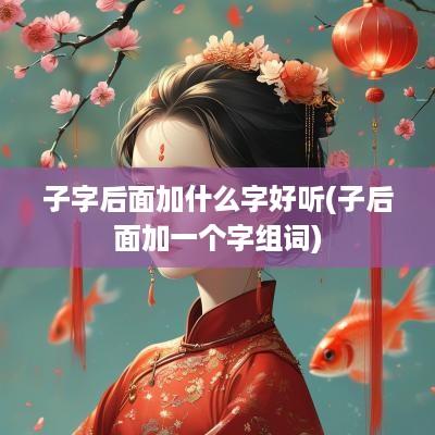 子字后面加什么字好听(子后面加一个字组词)