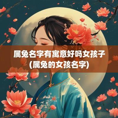 属兔名字有寓意好吗女孩子(属兔的女孩名字)