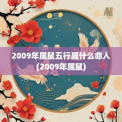 2009年属鼠五行属什么命人(2009年属鼠)