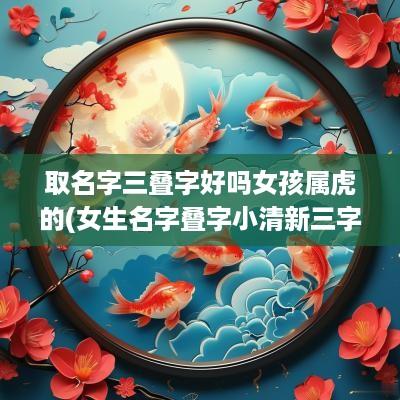取名字三叠字好吗女孩属虎的(女生名字叠字小清新三字)