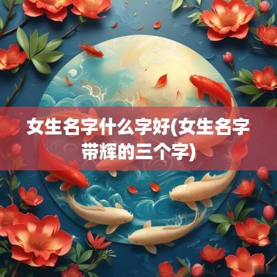 女生名字什么字好(女生名字带辉的三个字)
