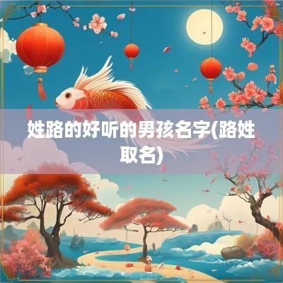 姓路的好听的男孩名字(路姓取名)