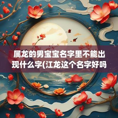 属龙的男宝宝名字里不能出现什么字(江龙这个名字好吗)