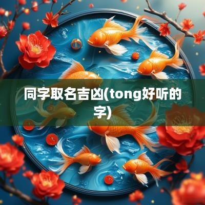 同字取名吉凶(tong好听的字)