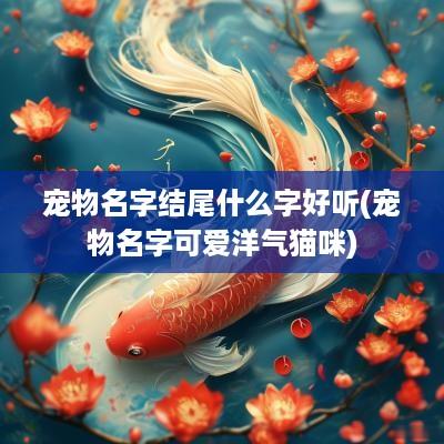 宠物名字结尾什么字好听(宠物名字可爱洋气猫咪)