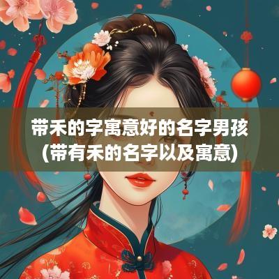 带禾的字寓意好的名字男孩(带有禾的名字以及寓意)