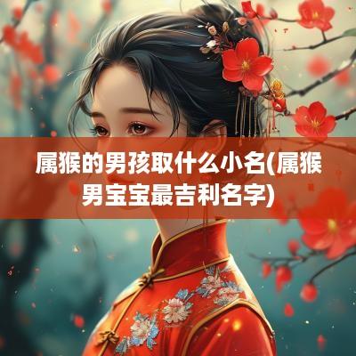 属猴的男孩取什么小名(属猴男宝宝最吉利名字)