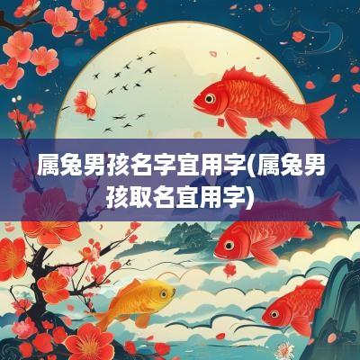 属兔男孩名字宜用字(属兔男孩取名宜用字)