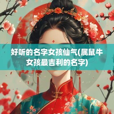 好听的名字女孩仙气(属鼠牛女孩最吉利的名字)
