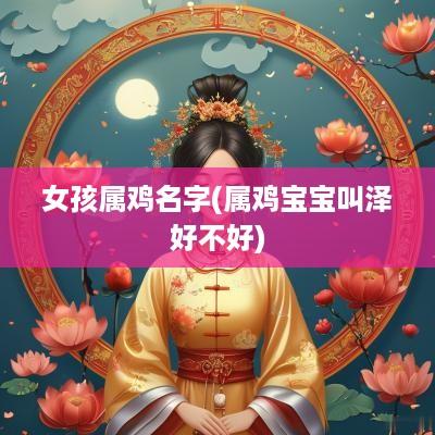 女孩属鸡名字(属鸡宝宝叫泽好不好)