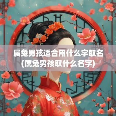 属兔男孩适合用什么字取名(属兔男孩取什么名字)