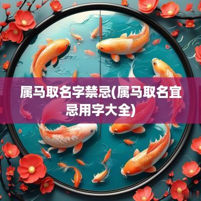 属马取名字禁忌(属马取名宜忌用字大全) 属马取名字禁忌(属马取名宜忌用字大全)