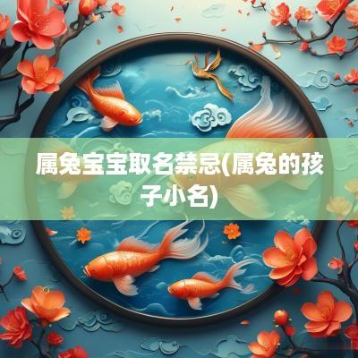 属兔宝宝取名禁忌(属兔的孩子小名)