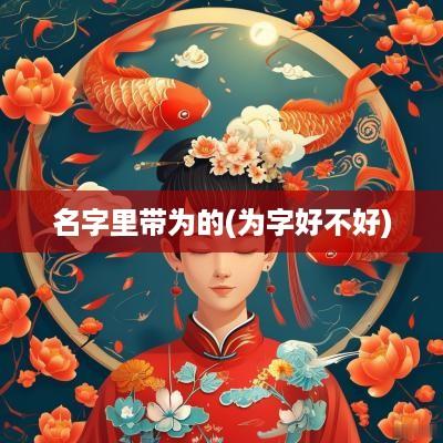 名字里带为的(为字好不好)