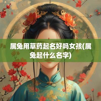 属兔用草药起名好吗女孩(属兔起什么名字)