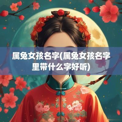 属兔女孩名字(属兔女孩名字里带什么字好听)