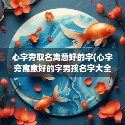 心字旁取名寓意好的字(心字旁寓意好的字男孩名字大全)