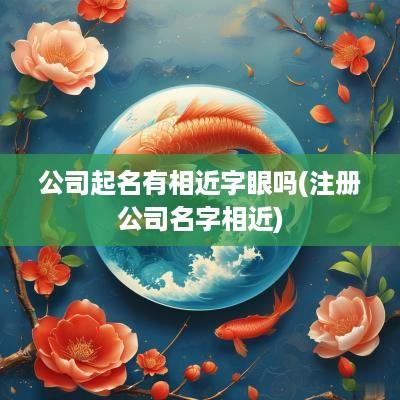 公司起名有相近字眼吗(注册公司名字相近)