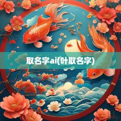 取名字ai(叶取名字)
