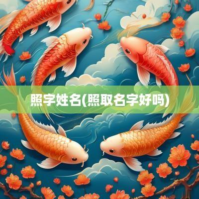 照字姓名(照取名字好吗)