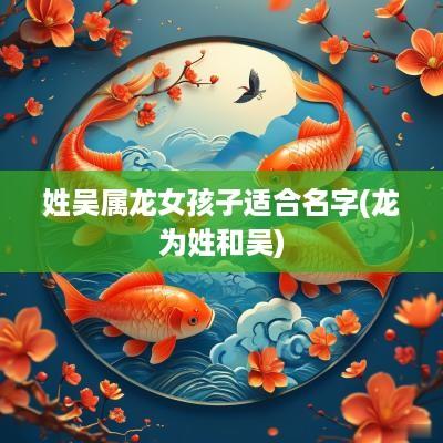 姓吴属龙女孩子适合名字(龙为姓和吴)