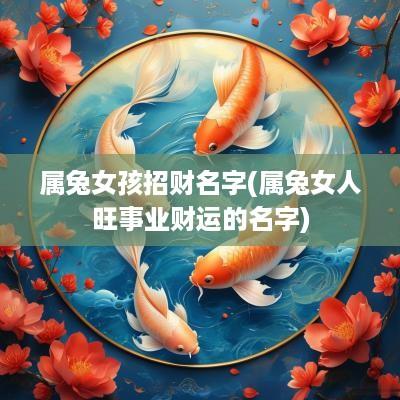 属兔女孩招财名字(属兔女人旺事业财运的名字)