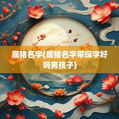 属猪名字(属猪名字带琛字好吗男孩子)