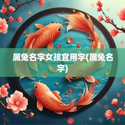 属兔名字女孩宜用字(属兔名字)