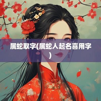 属蛇取字(属蛇人起名喜用字)