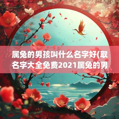 属兔的男孩叫什么名字好(取名字大全免费2025属兔的男孩子)