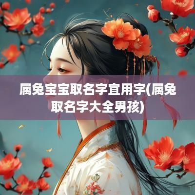 属兔宝宝取名字宜用字(属兔取名字大全男孩)