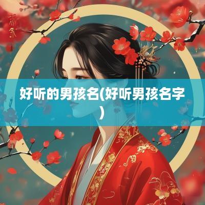 好听的男孩名(好听男孩名字)