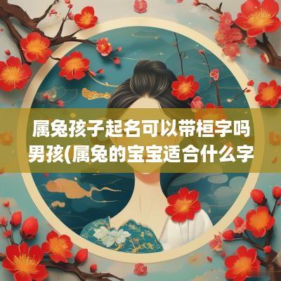 属兔孩子起名可以带桓字吗男孩(属兔的宝宝适合什么字)