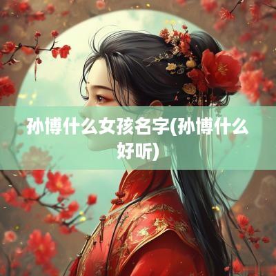 孙博什么女孩名字(孙博什么好听)