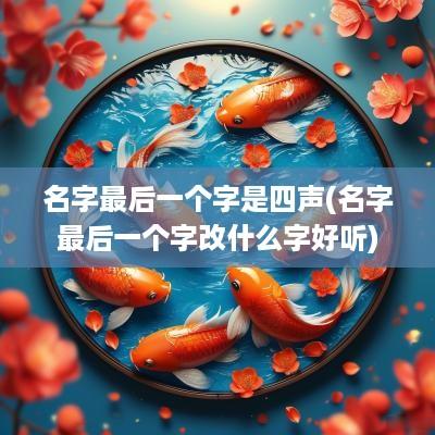 名字最后一个字是四声(名字最后一个字改什么字好听)