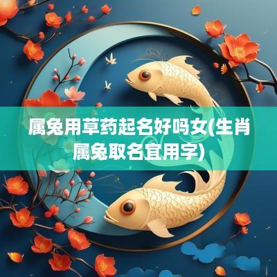 属兔用草药起名好吗女(生肖属兔取名宜用字)