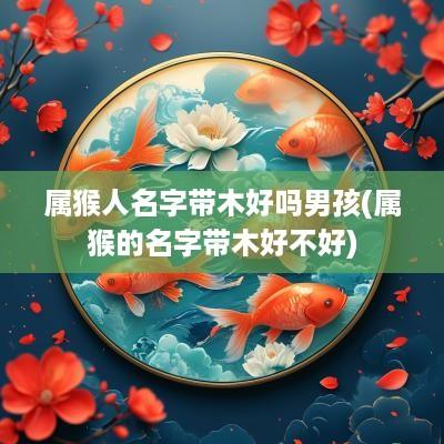 属猴人名字带木好吗男孩(属猴的名字带木好不好)